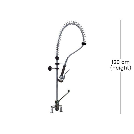 Empero Counter Mounted Pre-Wash Spray Unit with Double Batteries, 15 x 44 x 120 cm