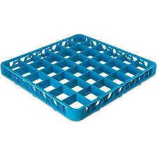 Plastic 36-Compartment Standard Extender Rack Blue 19.7 x 19.7 x 1.8"