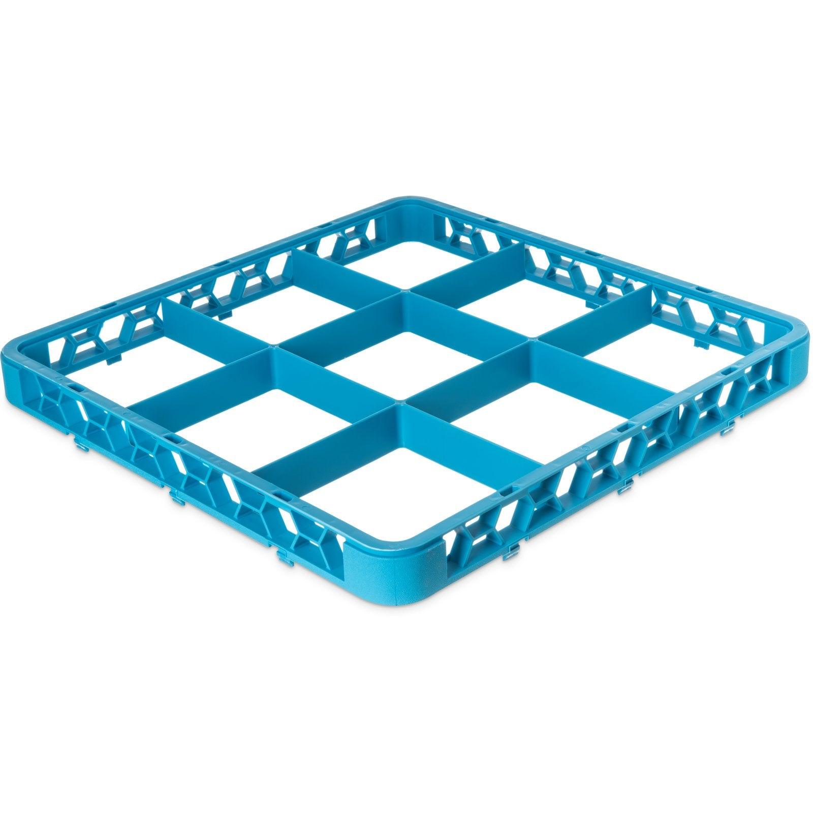 Jiwins Plastic 9 Compartment Standard Extender Rack Blue 19.7 x 19.7 x 1.8"