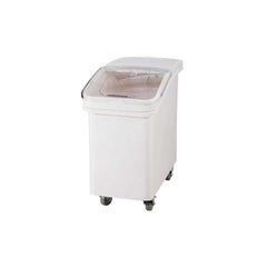 Plastic Ingredient Bin  81L With Lid White 29.4 x 13 x 29"