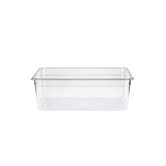 Polycarbonate GN Food Pan 1/1 20cm Deep, Transparent