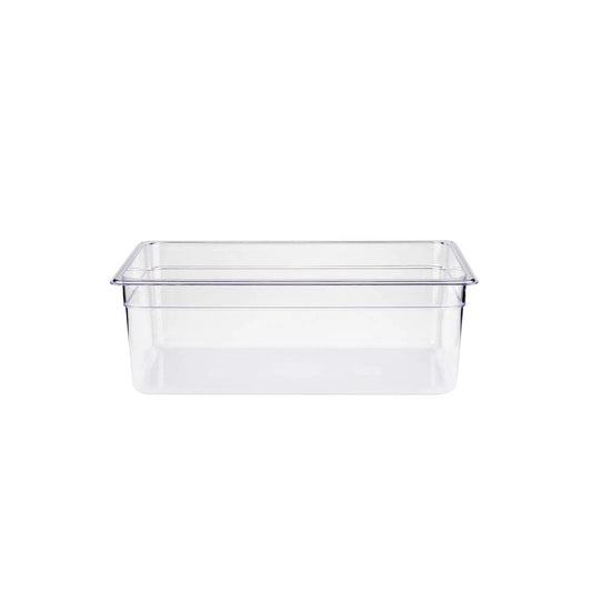 Jiwins Polycarbonate GN Food Pan 1/1 20cm Deep, Transparent    6/Case