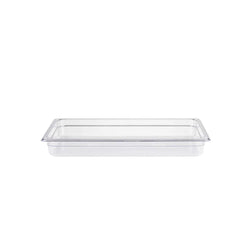 Polycarbonate GN Food Pan 1/1 6.5cm Deep, Transparent