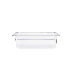 Polycarbonate GN Food Pan 1/2 10cm Deep, Transparent