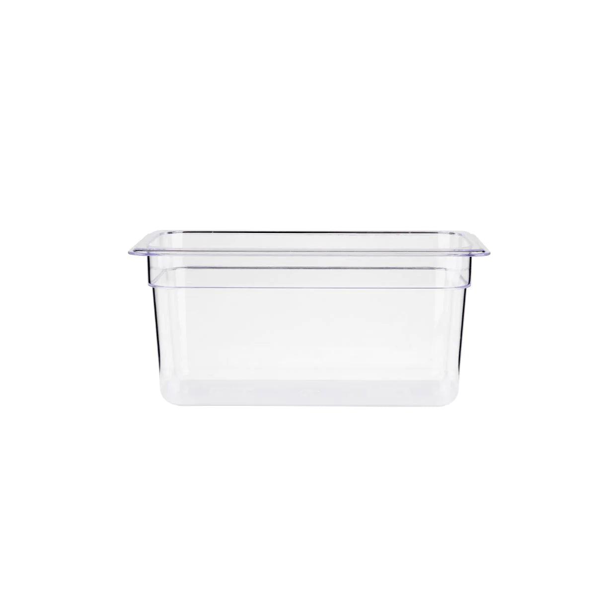 Jiwins Polycarbonate GN Food Pan 1/2 15cm Deep, Transparent    6/Case