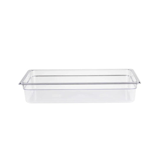 Jiwins Polycarbonate GN Food Pan 1/2 6.5cm Deep, Transparent    6/Case