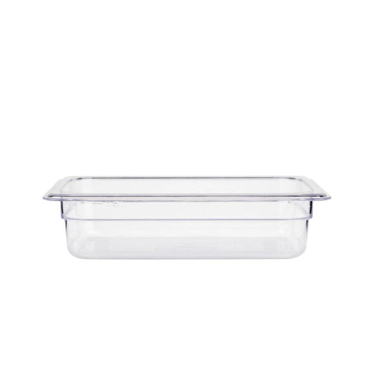 Jiwins Polycarbonate GN Food Pan 1/3 10cm Deep, Transparent    6/Case