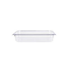 Polycarbonate GN Food Pan 1/3 6.5cm Deep, Transparent