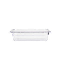 Polycarbonate GN Food Pan 1/4 6.5cm Deep, Transparent