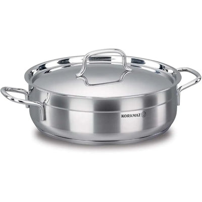 KORKMAZ KA1022 ALFA LOW CASSEROLE, 24 cm x 8 cm / 3.5 ltr. CAPACITY