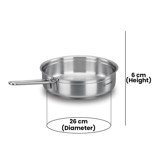 KORKMAZ KA1023 ALFA FRYPAN, 26 cm x 6 cm / 3 ltr. CAPACITY