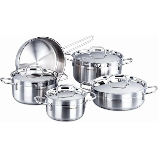 KORKMAZ KA1660 ALFA 9 PIECES COOKWARE SET