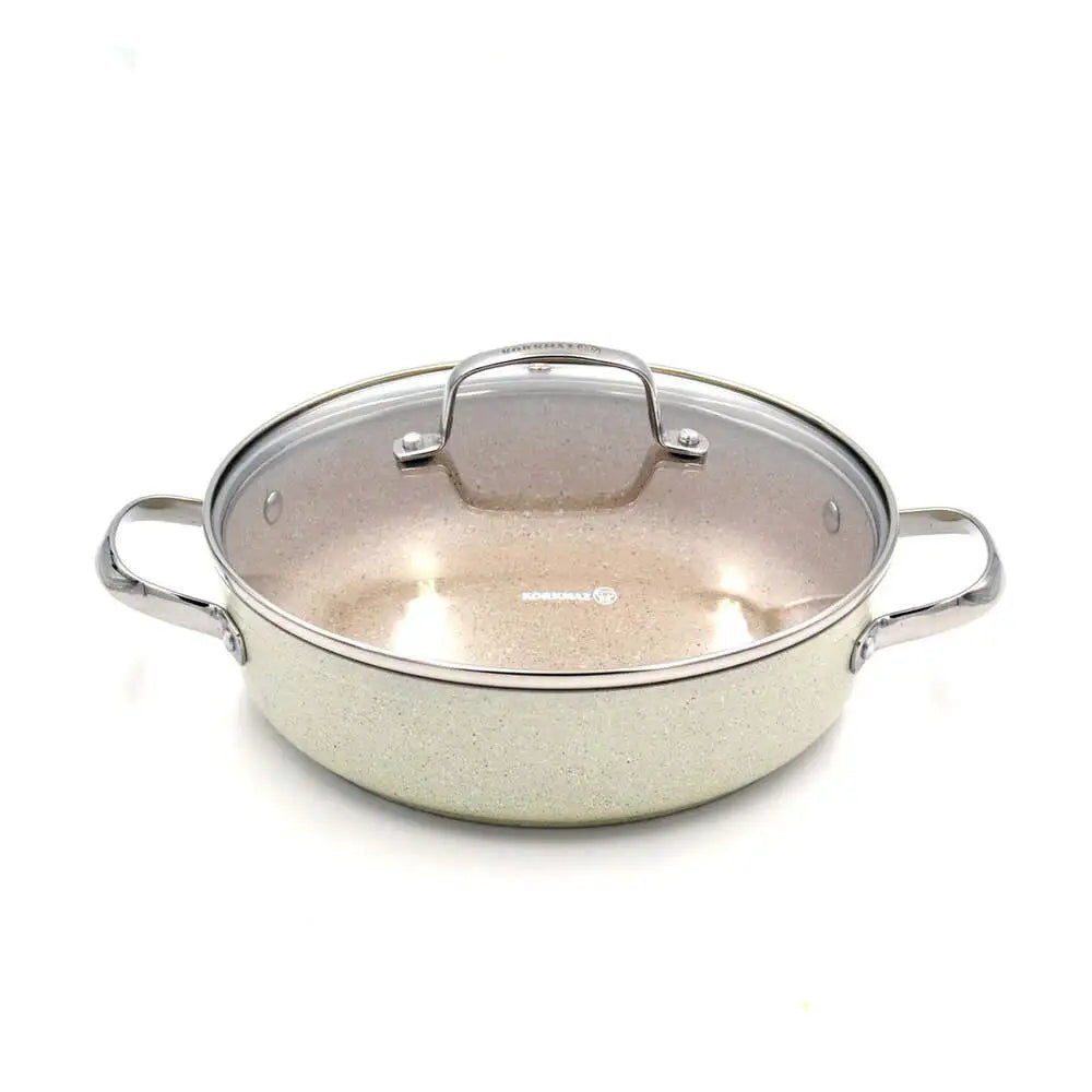 KORKMAZ KA1854 GRANITA ALUMINUM LOW CASSEROLE, 24 cm x 6.5 cm