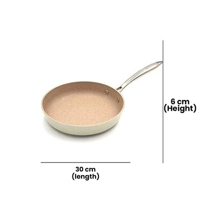 KORKMAZ KA1896 GRANITA ALUMINUM FRYPAN, 30 cm x 6 cm