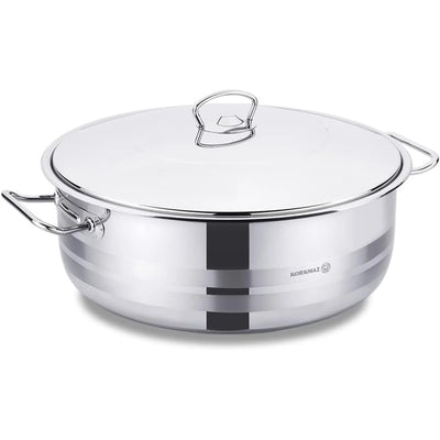 KORKMAZ KA1943 MEGA LOW CASSEROLE, 32 cm x 13 cm / 10 ltr. CAPACITY