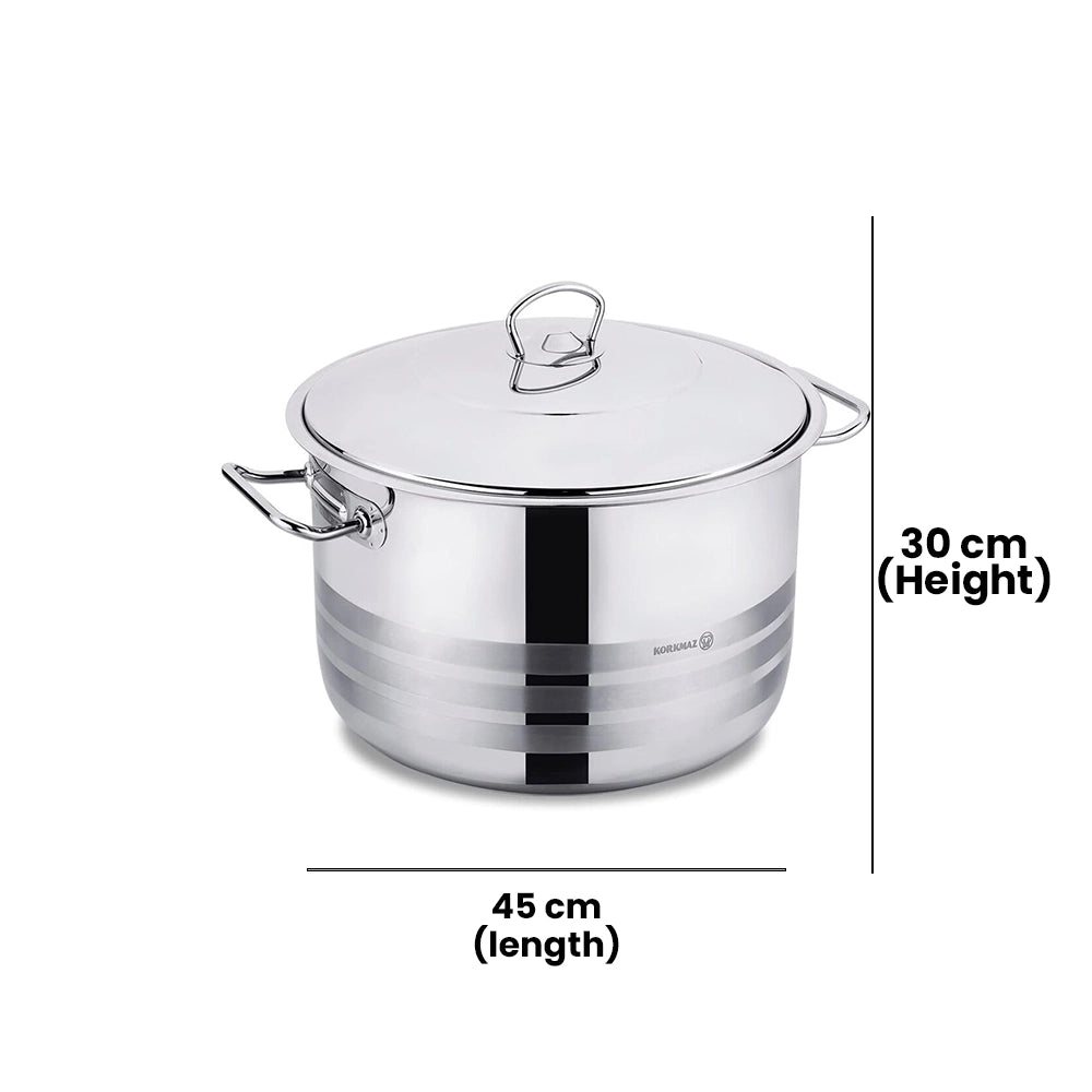 KORKMAZ KA1950 MEGA CASSEROLE, 45 cm x 30 cm / 45 LTR CAPACITY