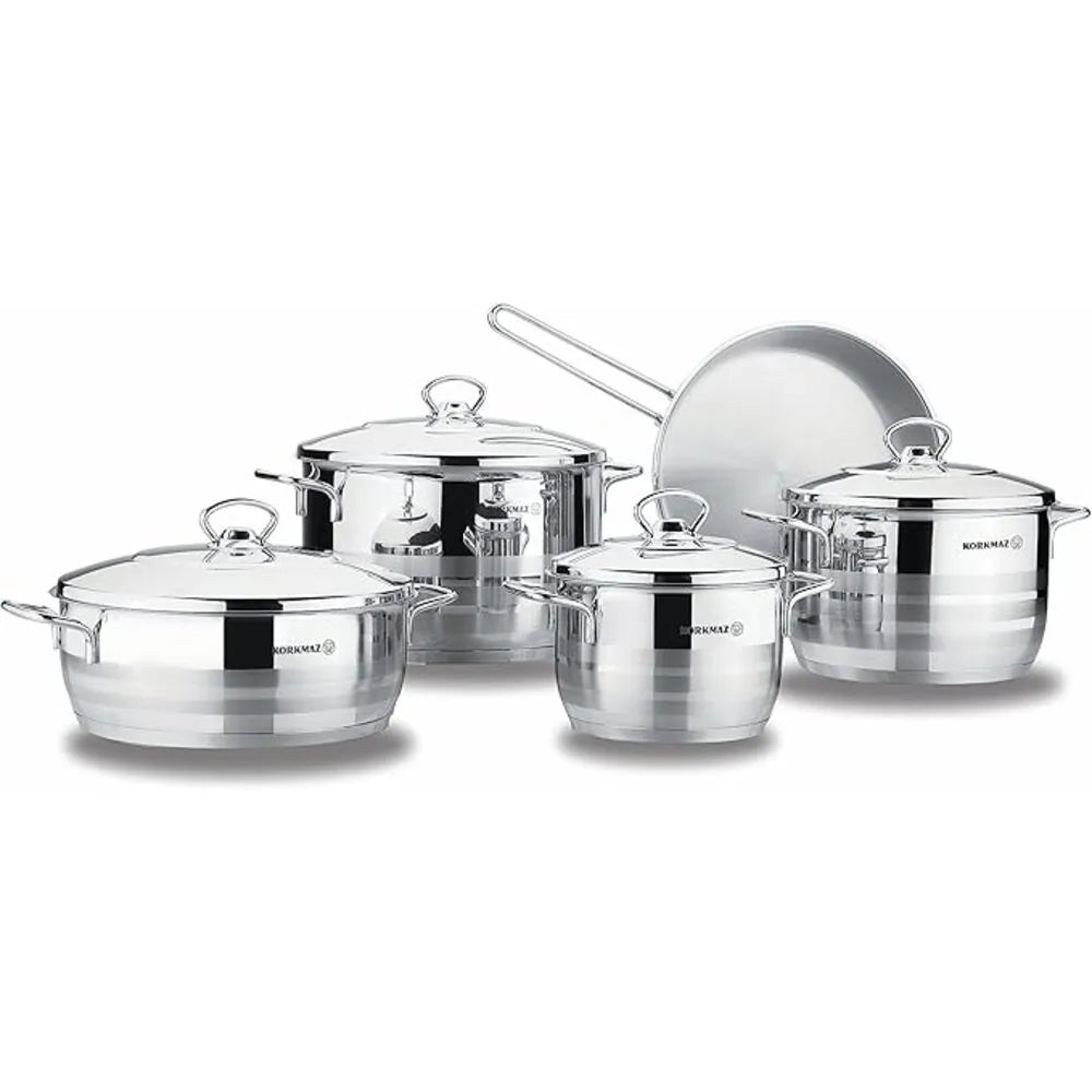 KORKMAZ KA2020 ASTRA EXTRA 9 PIECES COOKWARE SET