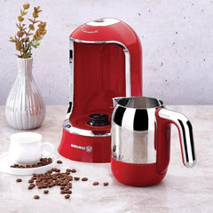 KORKMAZ KA860-03 KAHVEKOLIK COFFEE MAKER - RED/CHROME