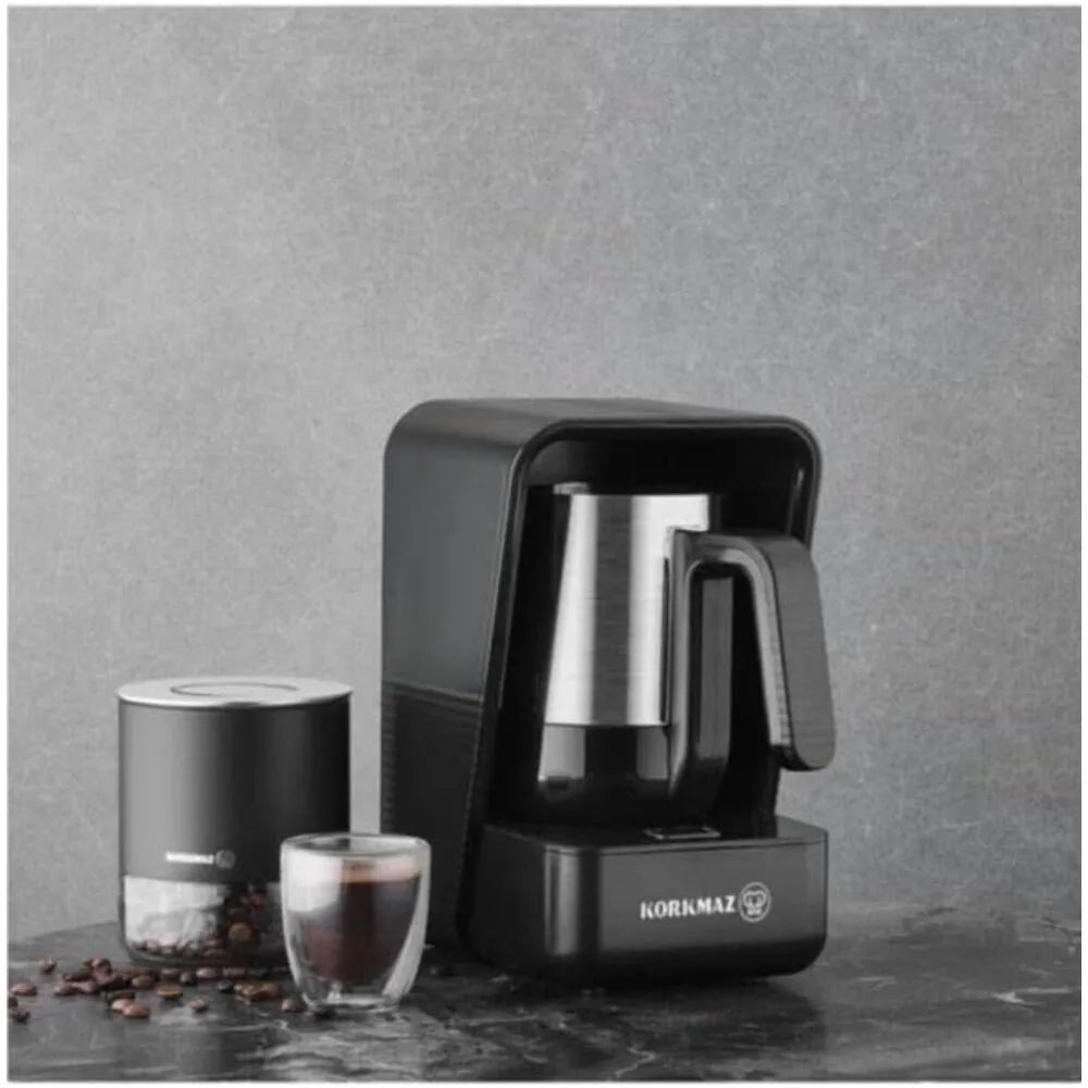 KORKMAZ KA863 MODERNA COFFEE MAKER BLACK/SATIN