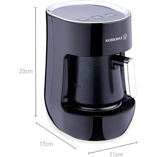 KORKMAZ KA865-04 OTANTIK COFFEE MAKER - BLACK COLOR