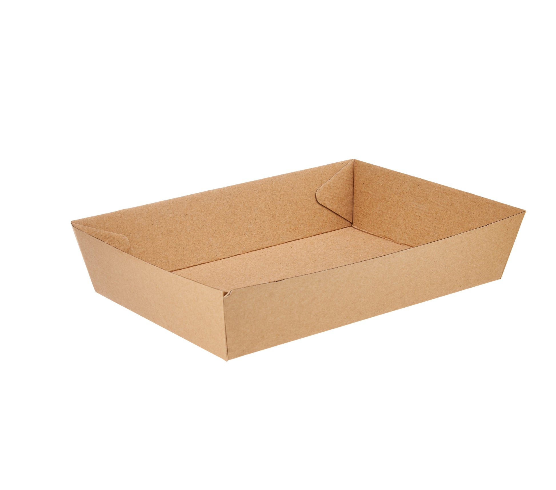 hotpack kraft flute boat tray 16 x 23 x 5 cm 250 pcs