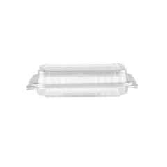 Hotpack Clear Hinged Pastry Container, Small, 21.3 x 13.7 x 5.5 cm, 320 PCs