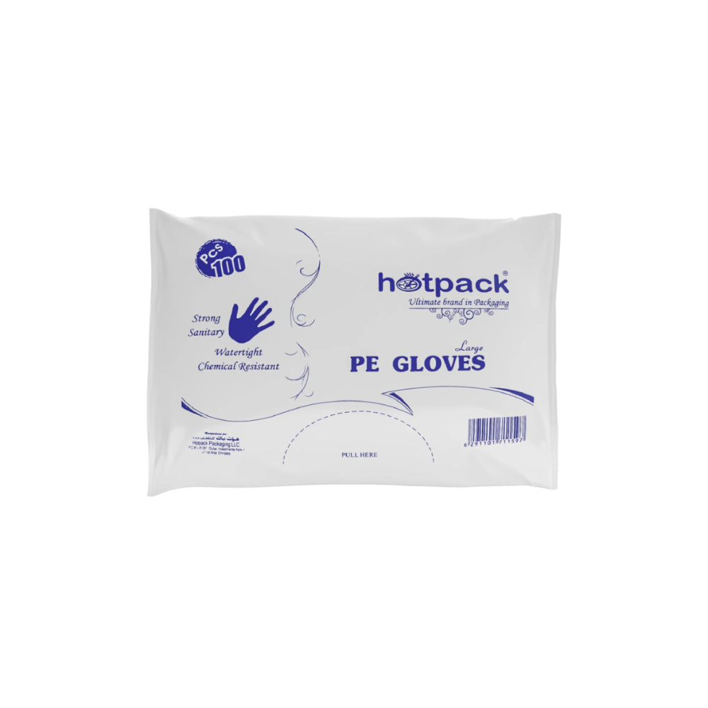 hotpack plastic pe gloves 10000 pcs