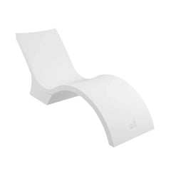 Gymkhana Outdoor Chaise Deep In-Pool Sunbed, White, 188x58.4x80 cm