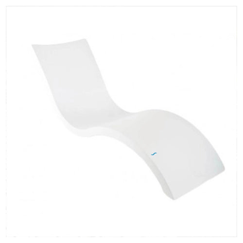 Gymkhana Outdoor Chaise In-Pool Sunbed, White, 177.8x58.4x55.8 cm