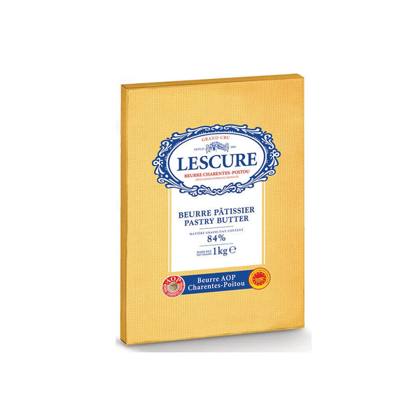 Lescure Unsalted Butter Sheet 84% Fat, 10 x 1 kg