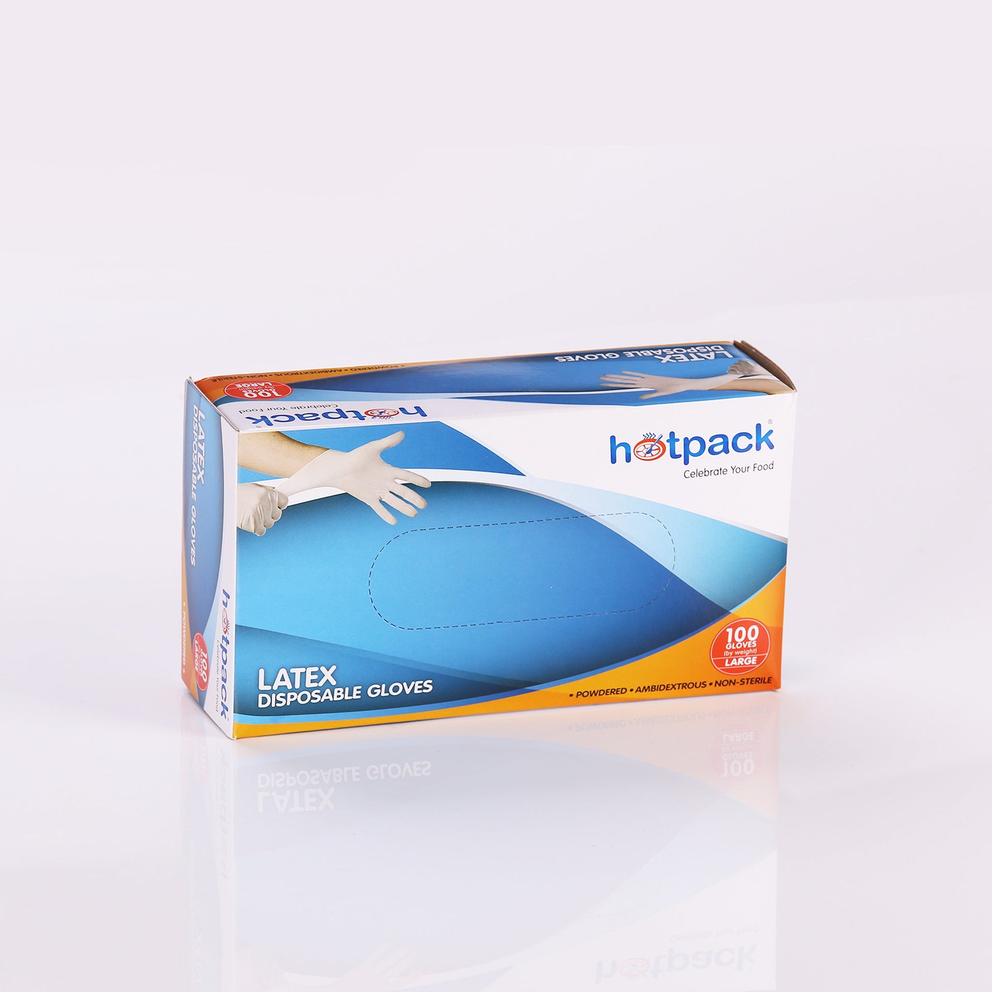 hotpack powdered latex gloves large size 1000 pcs