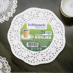 Hotpack Round Doilies, 12 cm, 2000 PCs