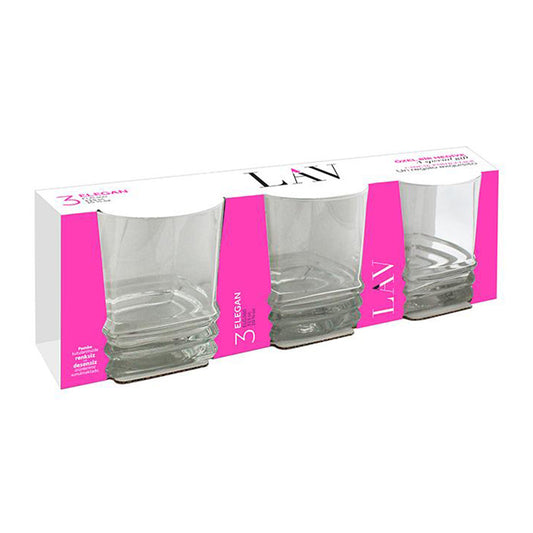 Lav LV ELG360A Elgegan Glass 315ml 3pc Set