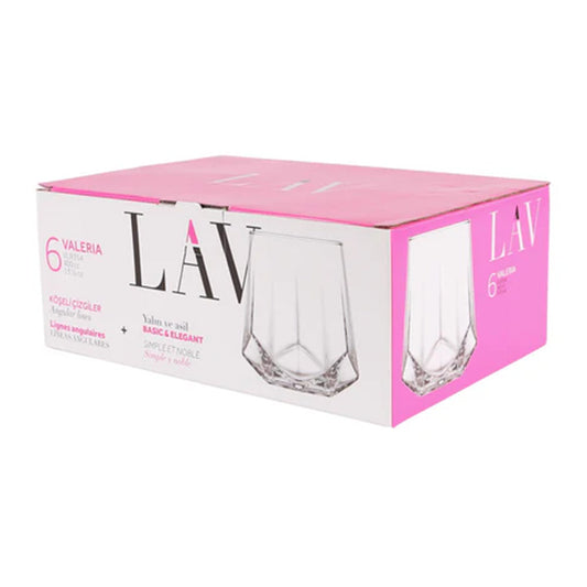 Lav LV VLR354A Valeria Glass 400ml 3pc Set