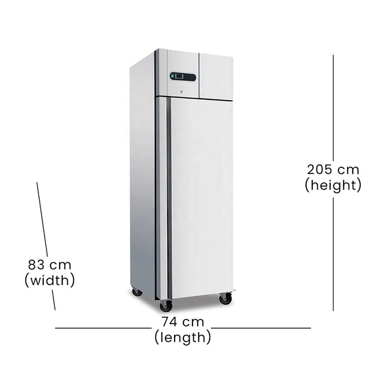 Lava Inox Upright Freezer and Chiller, 220 V, 74 x 83 x 205 cm