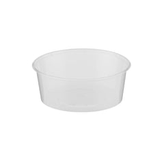 Hotpack Clear Microwave Round Container Base Without Lid, 7.7 x 11 x 9 cm, 525 mI, 500 PCs