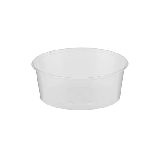 hotpack clear microwave round container base 7 7 x 11 x 9 cm 525 mi 500 pcs