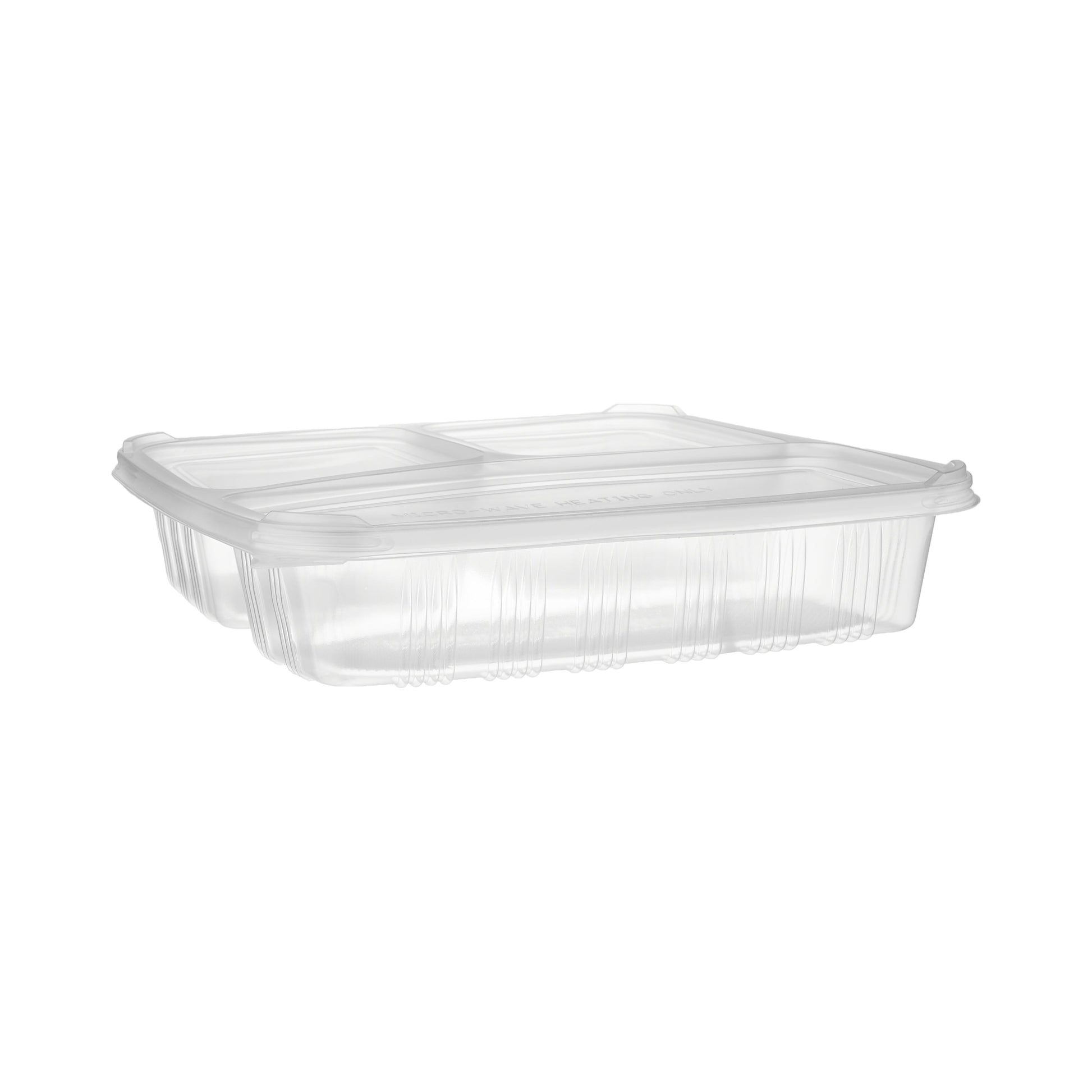 hotpack clear microwave 3 compartment container with lids 150 pcs