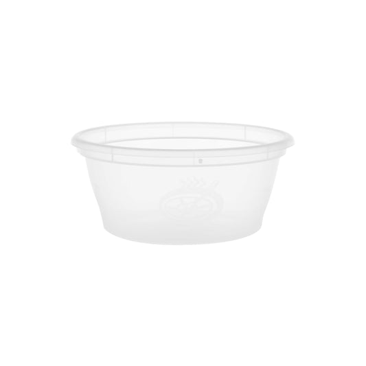 hotpack round microwave clear potion cup with lid 4 5 x 5 4 x 6 5 cm 100 ml 1000 pcs