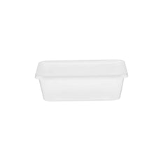 Hotpack Clear Microwave Rectangular Container Without Lid, 17.5 x 11.5 x 7 cm, 1000 mI, 500 PCs