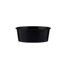 Hotpack Black Round Microwave Container Base Without Lid, 4.5 x 11 x 10 cm, 250 mI, 500 PCs