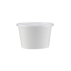 Hotpack White Round Microwave Container Base without Lid, 12 x 76 cm, 525 ml 500 PCs