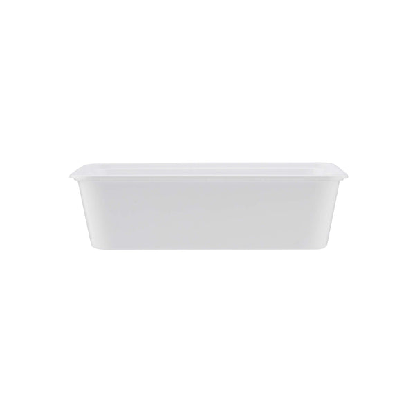 hotpack white rectangular mircowave container 12 x 5 4 x 17 5 cm 750 ml 500 pcs