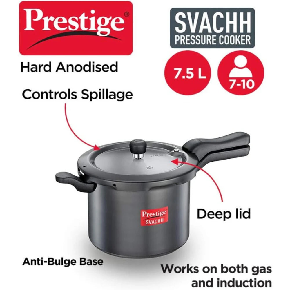 PRESTIGE MPD20277 SVACHH HARD ANODISED COOKER, 7.5 ltr. CAPACITY