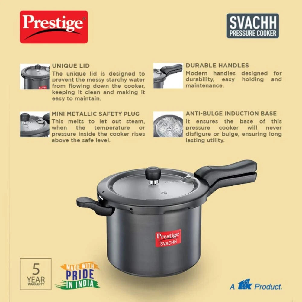 PRESTIGE MPD20277 SVACHH HARD ANODISED COOKER, 7.5 ltr. CAPACITY