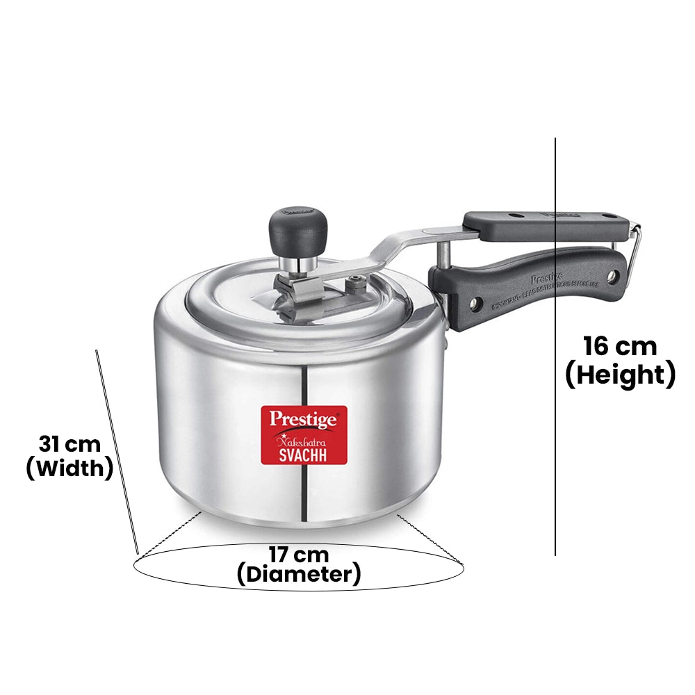 PRESTIGE MPN10738 NAKSHATRA SVACHH ALUMINUM COOKER, 1.5 ltr. CAPACITY