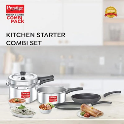 PRESTIGE MPP10180 3L+2L COMBI COOKERS+TAWA 25CM+FRYPAN 18CM