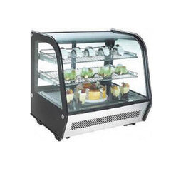 THS CS-9000CT-S Cake Display Showcase Square, 3 Glass Shelves 145 Liter 240W