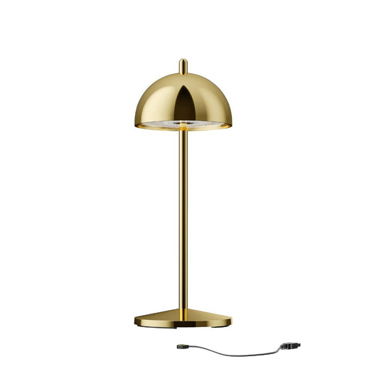 Musterring Luna Rechargeable Table Lamp (H 30 cm, Glossy finish), Gold