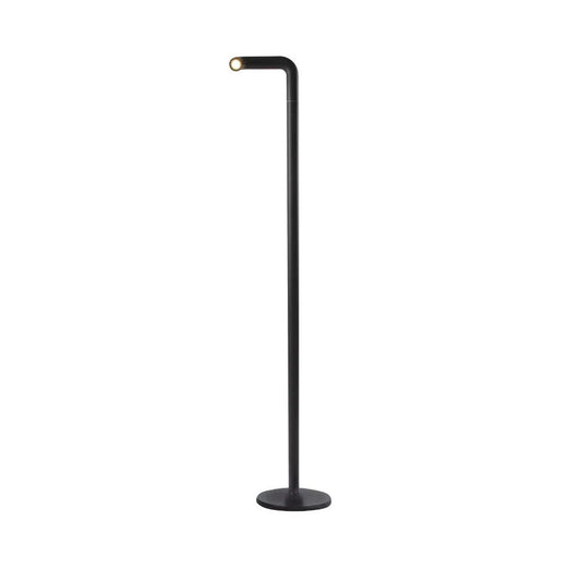 NEWDES Pipe Floor Lamp (H 120 cm, rechargeable), Black